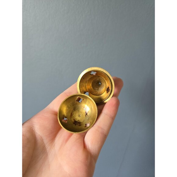 Lot of Vintage Brass Objects Candleholder, Tray & Incense Holder Boho Eclectic - Picture 4 of 10